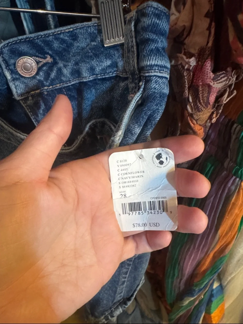 We The Free Denim Mini Skirt - Blue - Picture 2 of 4